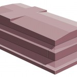 CM15P plat - soub. revers d'eau 15/10 - tomb. 10/15 croix moderne