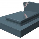 D-26205 - sem. 8 - cof. 5 - tomb. 10/12 - stèle 90 - décor FL-002-PV