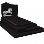 M51-15 - Noir fin - soub. 15 - tomb. 5/7 - so. 10 - stèle 75 - décor ASFALOTH